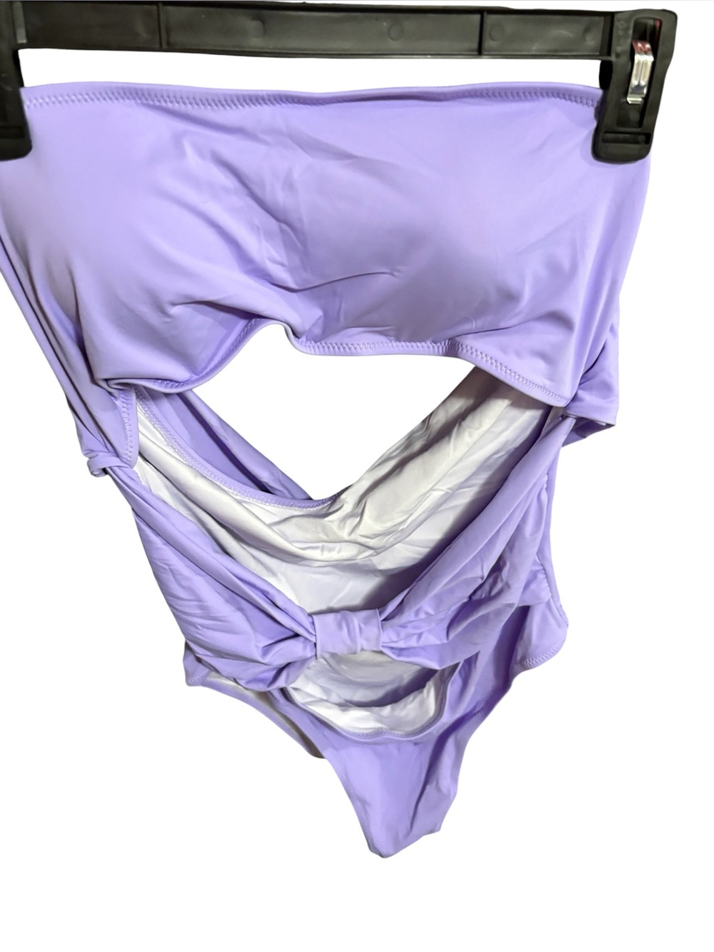 Strapless one piece with cutouts NWOT